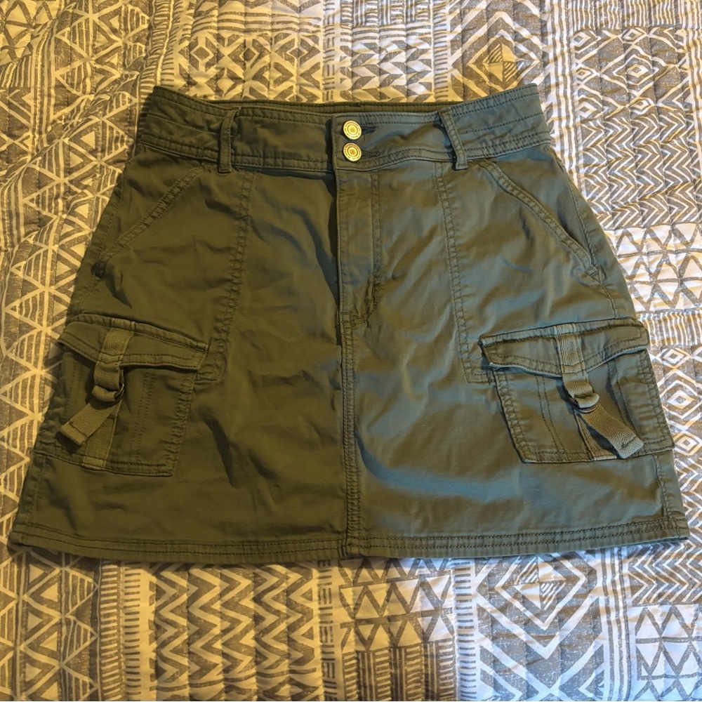 SO Olive Utility Skirt